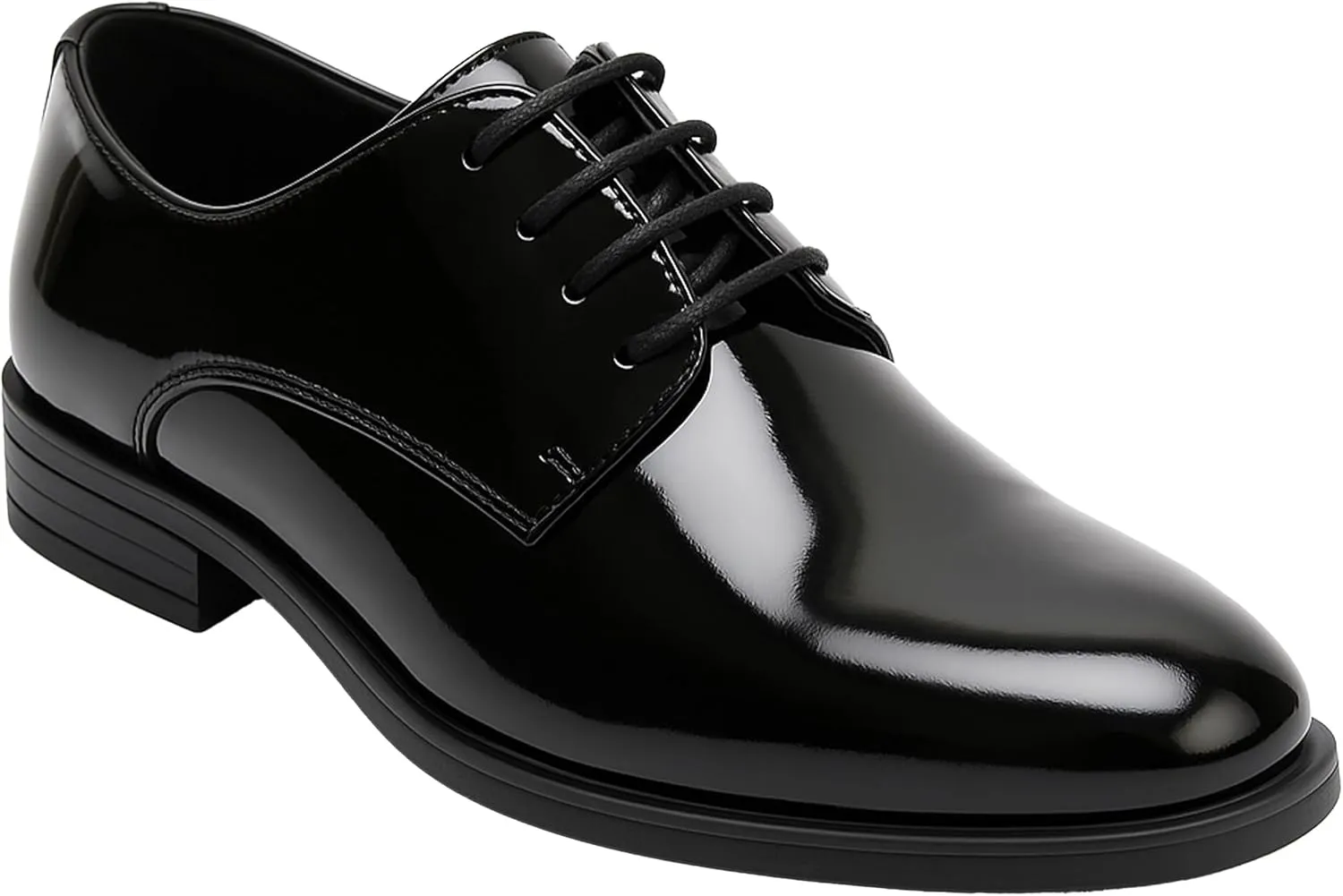 Boys Derby Patent Formal Dress Shoes Lace Up Wedding Prom Footwear