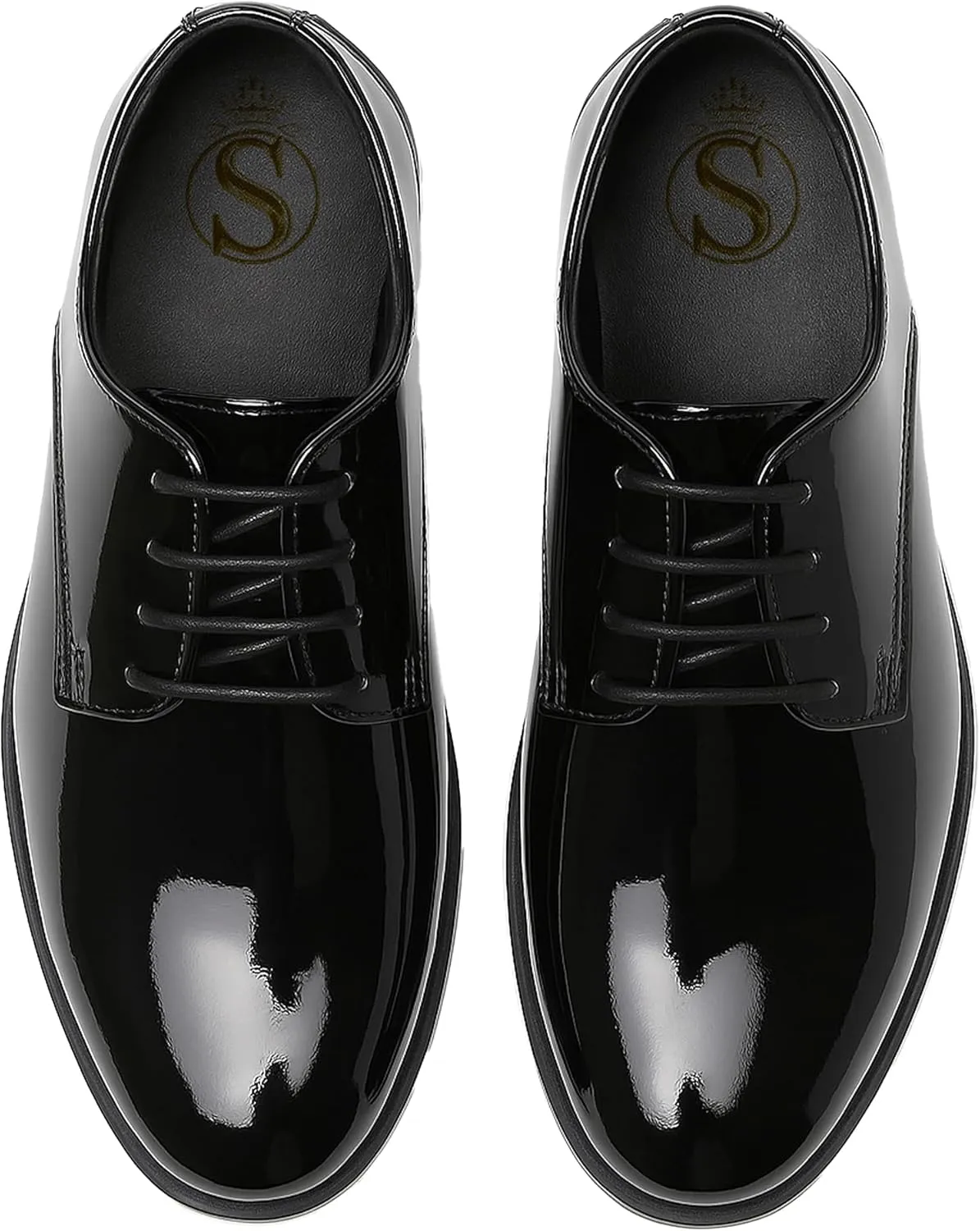 Boys Derby Patent Formal Dress Shoes Lace Up Wedding Prom Footwear
