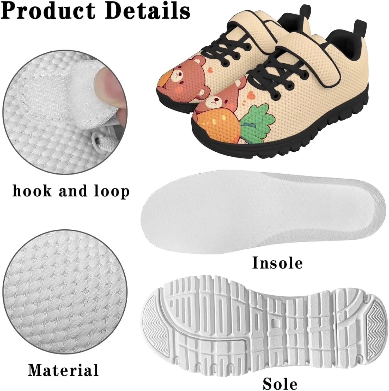 Boys Girls Baseball Sneakers,Children Anti-Skid Single Buckle Shoes Wear Resistant Running Walking Shoes