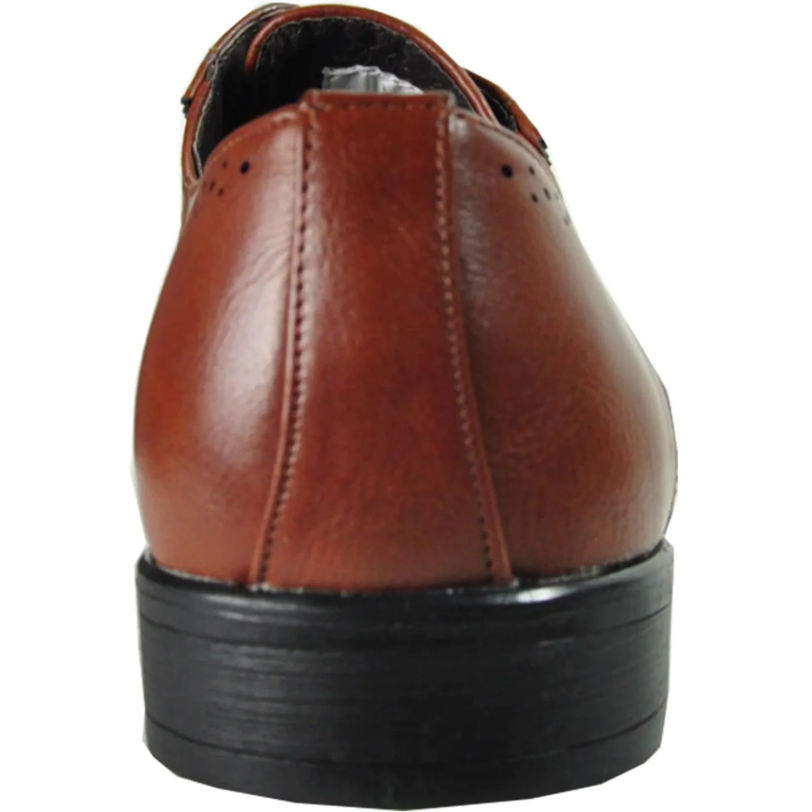 Bravo Brown 1920's Wingtip Dress Shoe - Lace Up Vintage-Style
