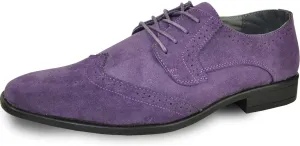 bravo! Men Dress Shoe King Classic Lace-up Oxford Plain or Cap Toe or Wingtip Leather Sock Medium and Wide Width Size from 6 to 18 Black Brown Cognac Blue Purple Red