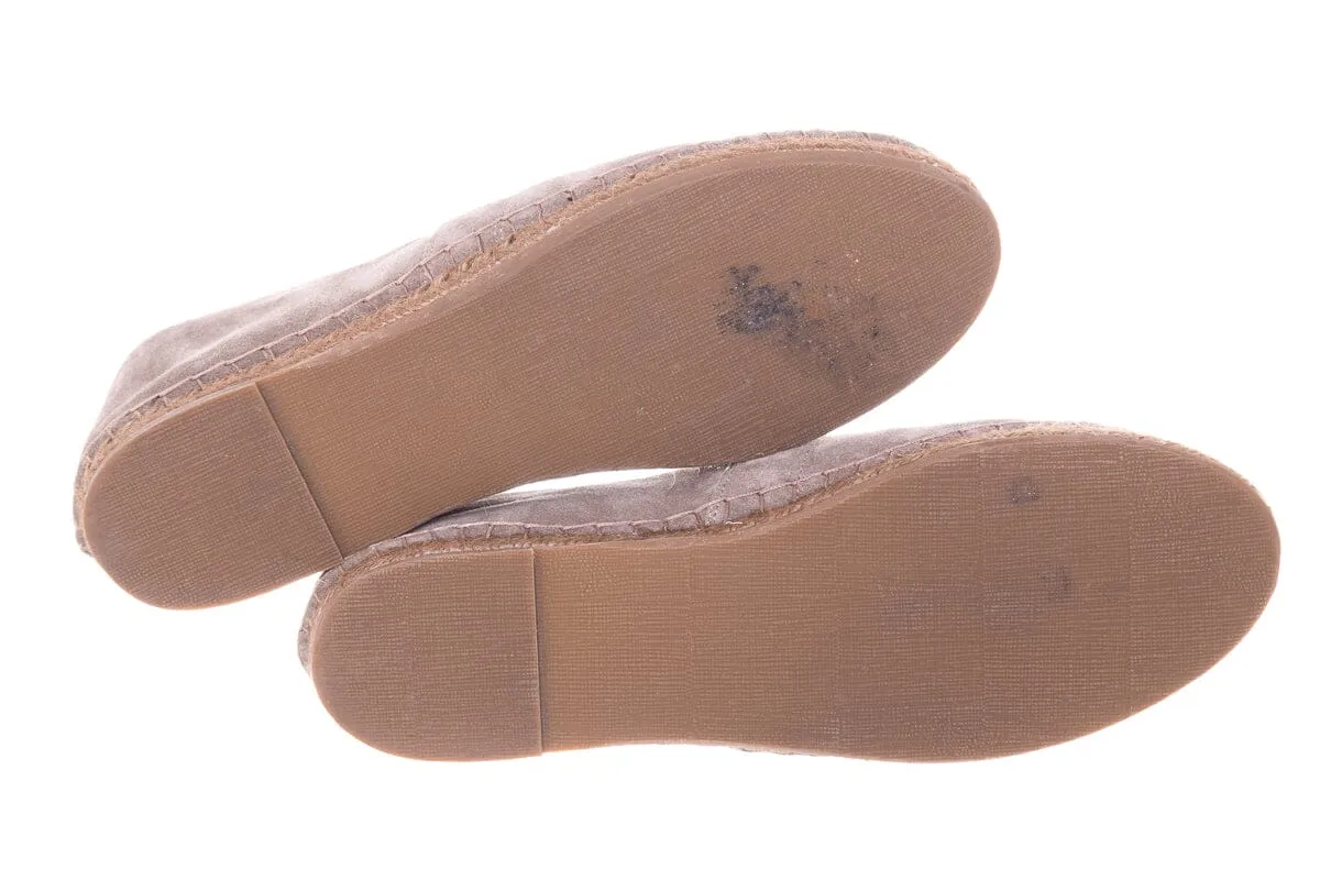 Brunello Cucinelli Taupe Suede Espadrille SZ 40.5