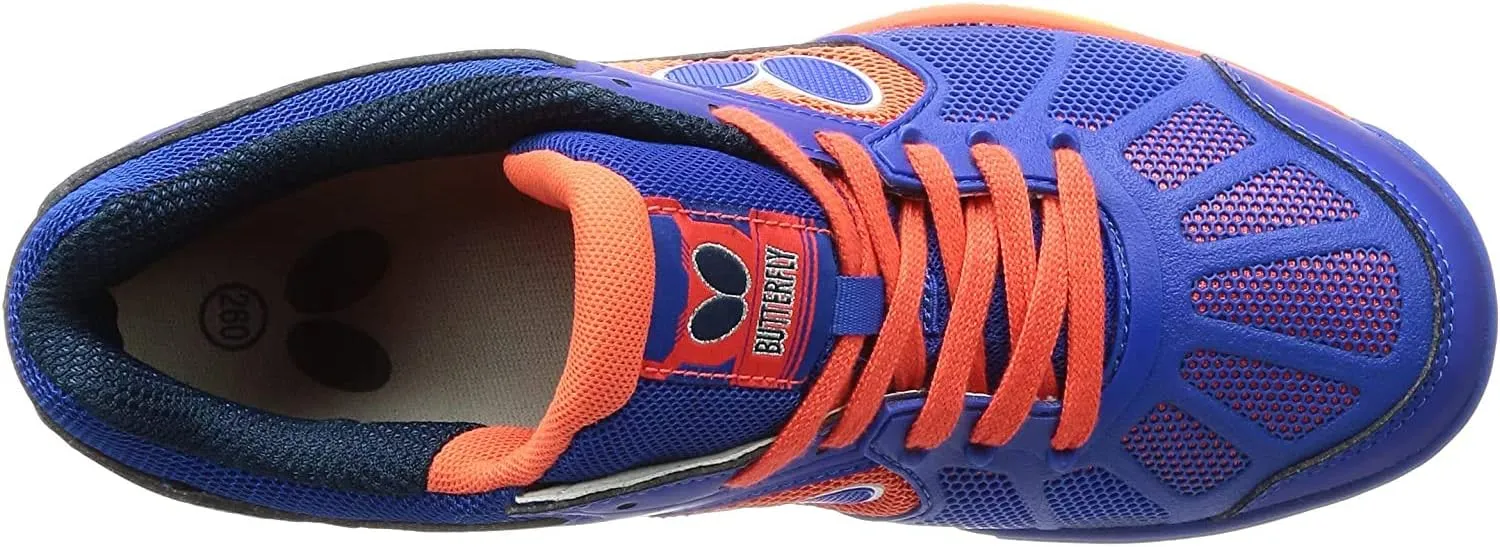 Butterfly Lezoline Rifones Shoes - Table Tennis Shoes for Men or Women - Athletic Support, Flexibility, Shock Absorbing Cushion, Gripping Ping Pong Shoe