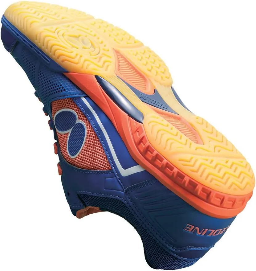 Butterfly Lezoline Rifones Shoes - Table Tennis Shoes for Men or Women - Athletic Support, Flexibility, Shock Absorbing Cushion, Gripping Ping Pong Shoe