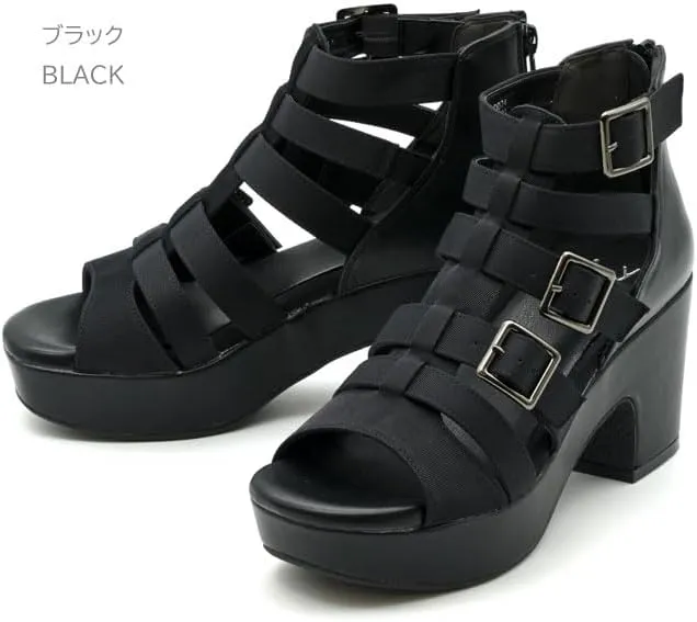 By Ashinagaojisan 8490074 Thick Sole Sandals Gladiator