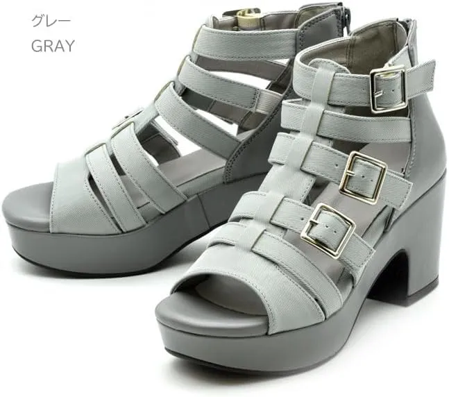 By Ashinagaojisan 8490074 Thick Sole Sandals Gladiator