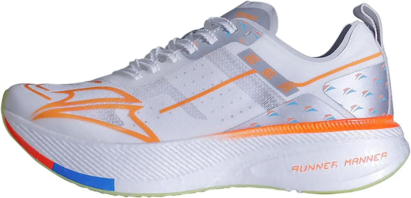 Carbon Plate Running Shoes for Men – Cushioned, Lightweight, Breathable, Non-Slip Road Sneakers