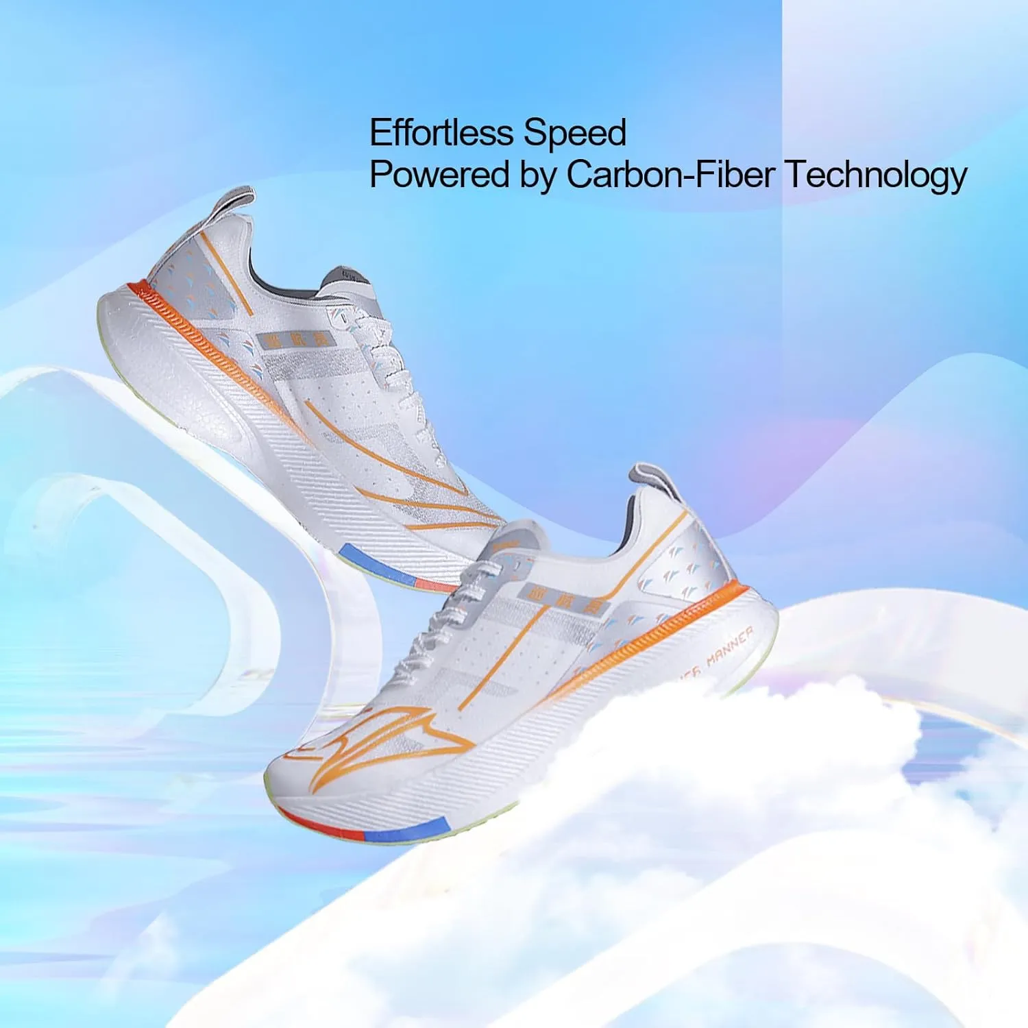 Carbon Plate Running Shoes for Men – Cushioned, Lightweight, Breathable, Non-Slip Road Sneakers