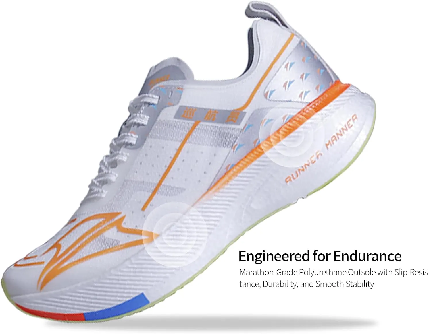 Carbon Plate Running Shoes for Men – Cushioned, Lightweight, Breathable, Non-Slip Road Sneakers