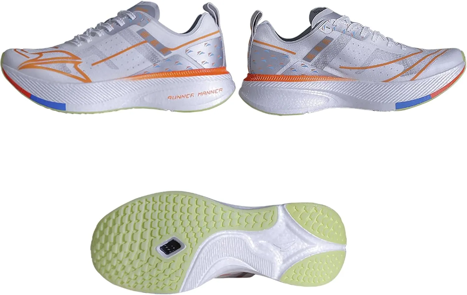 Carbon Plate Running Shoes for Men – Cushioned, Lightweight, Breathable, Non-Slip Road Sneakers