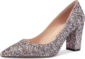 Castamere Womens High Heel Pointed Toe Slip-on Pumps 8CM