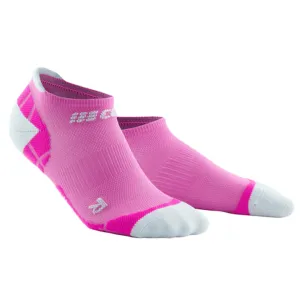 CEP | Ultralight Compression Socks No Show | Women's | Electric Pink/Light Grey