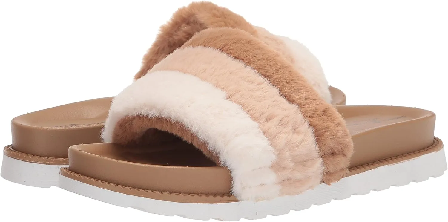 Chinese Laundry Women's Treat Softy Fur Slide Sandal
