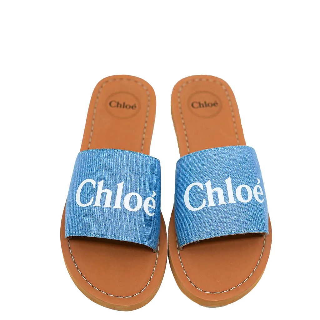 Chloe Denim Blue Mini Me Slide