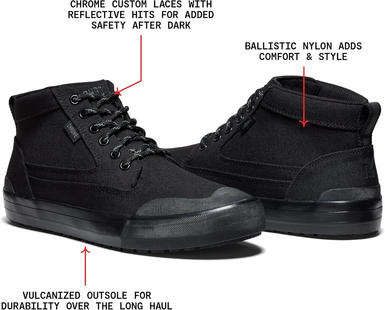 Chrome Industries 415 Nylon Boot for Men & Women – Water-Resistant Boots for Work & Casual Days