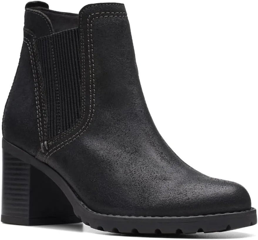 Clarks Unisex Leda Up Sneaker, Black SDE, 0 US Women