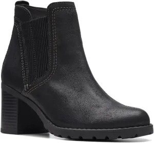 Clarks Unisex Leda Up Sneaker, Black SDE, 0 US Women
