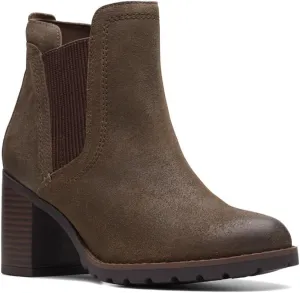 Clarks Unisex Leda Up Sneaker, Dark Olive, 0 US Women