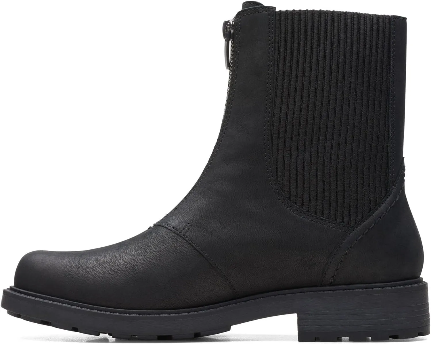 Clarks Unisex Orinoco2 Up Sneaker, Black Leat, 0 US Women
