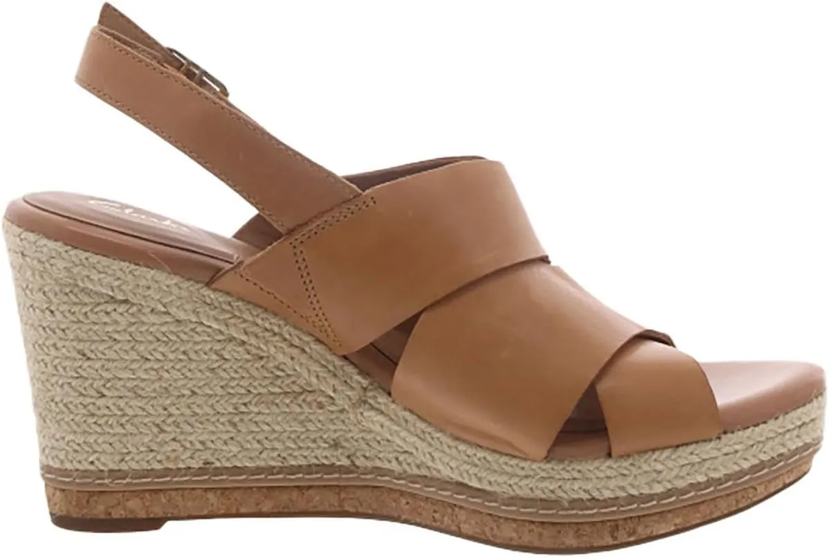 Clarks Womens Amelia Dally Espadrille Wedge Wedge Sandals