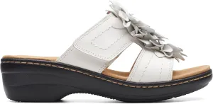 Clarks Women's Merliah Raelyn Slide Sandal, White Leather, 9.5 Narrow