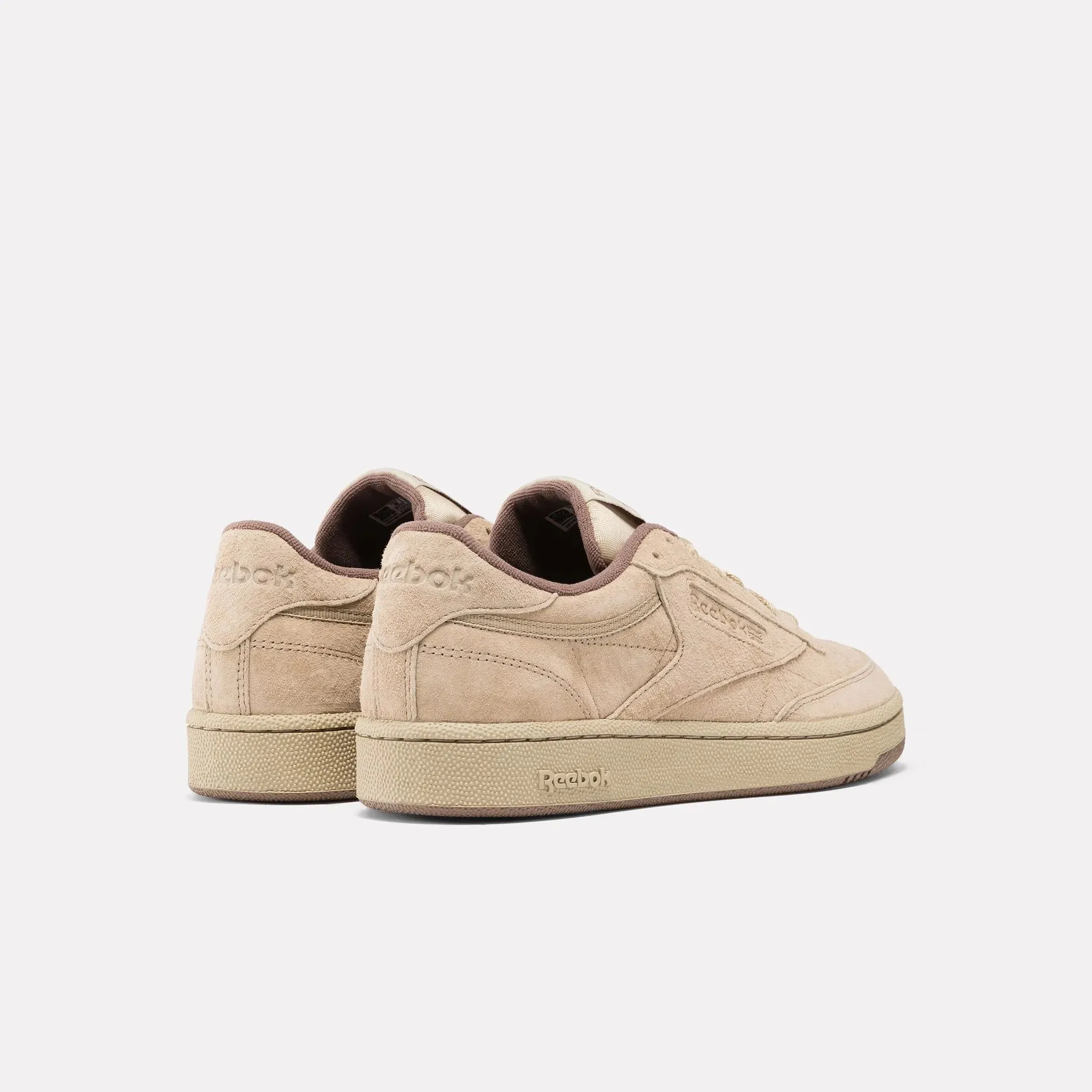 Club C 85 Suede Sneaker in Mushroom / Utility Brown