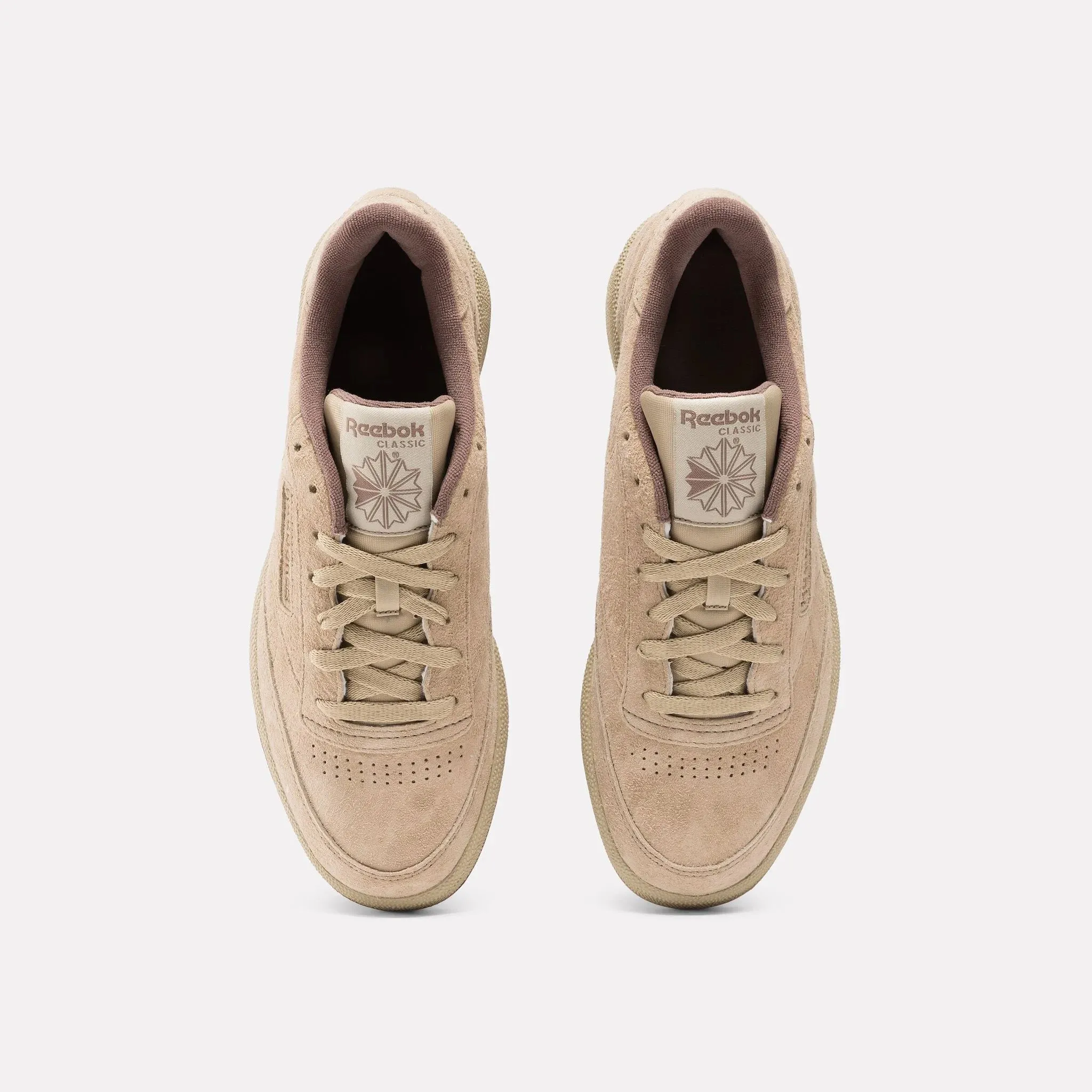 Club C 85 Suede Sneaker in Mushroom / Utility Brown
