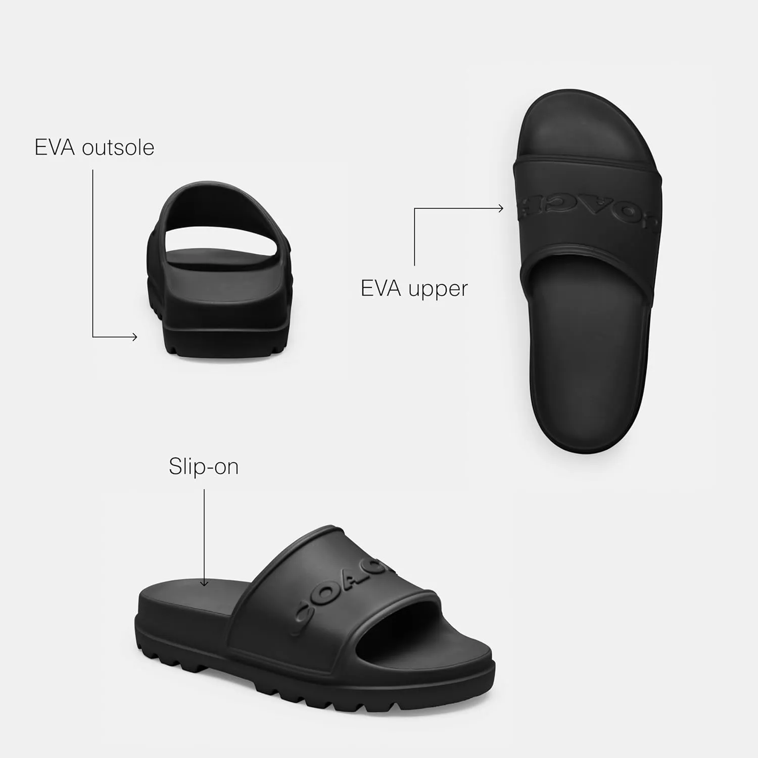 Coach Men's Jesse Rubber Slide
