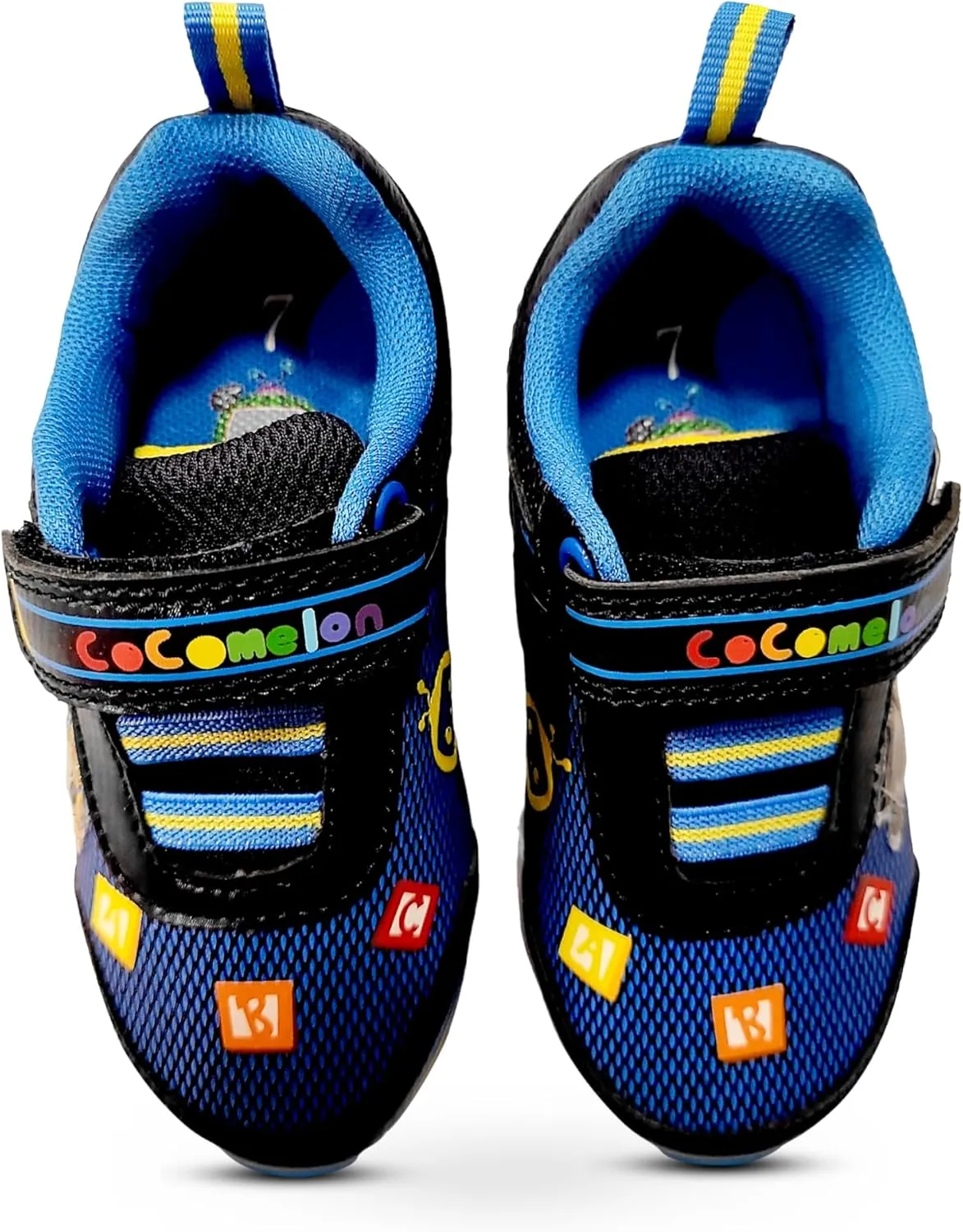 Cocomelon Boy's Lighted Athletic Sneaker Light Up Shoes Children W/Adjustable Strap