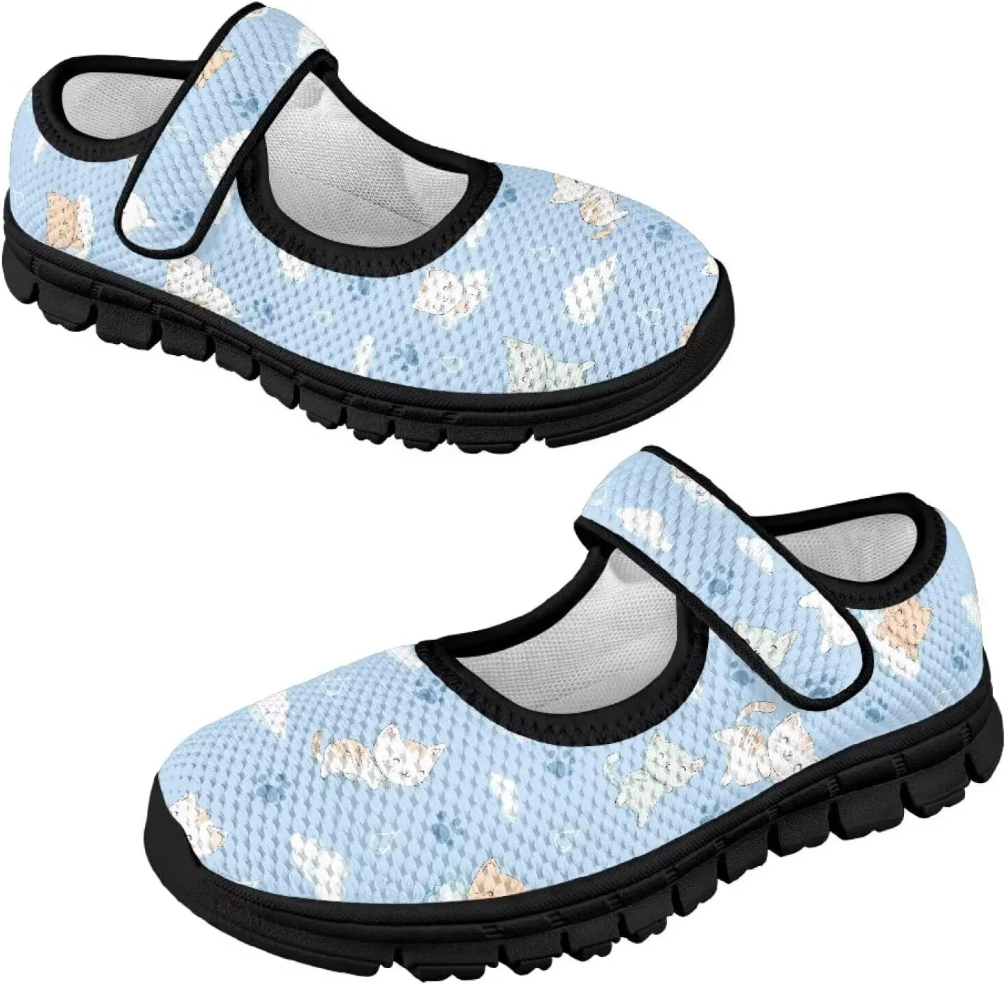 Comfortable Slip-On Sneaker for Girls,Girls'Mary Jane Shoes for Party,Cartoon Walking Flat Shoes for Daily Wear