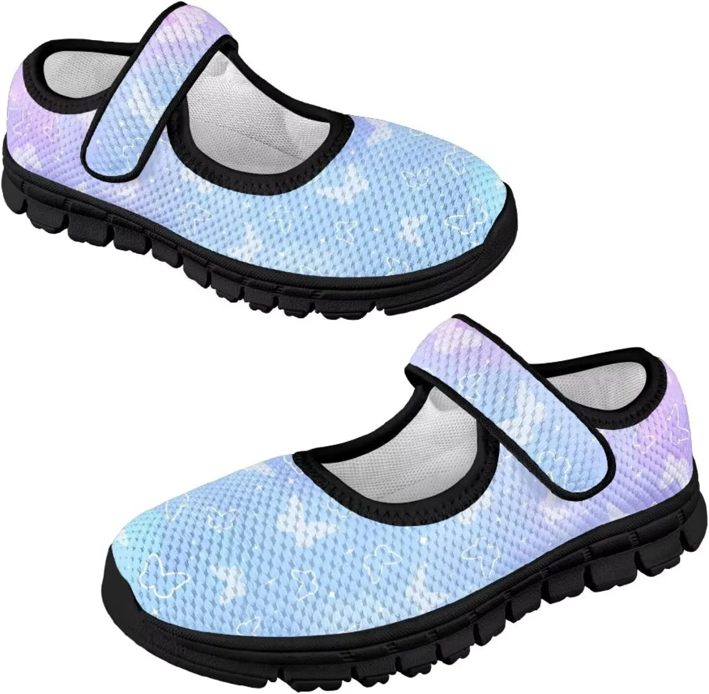 Comfortable Slip-On Sneaker for Girls,Girls'Mary Jane Shoes for Party,Cartoon Walking Flat Shoes for Daily Wear
