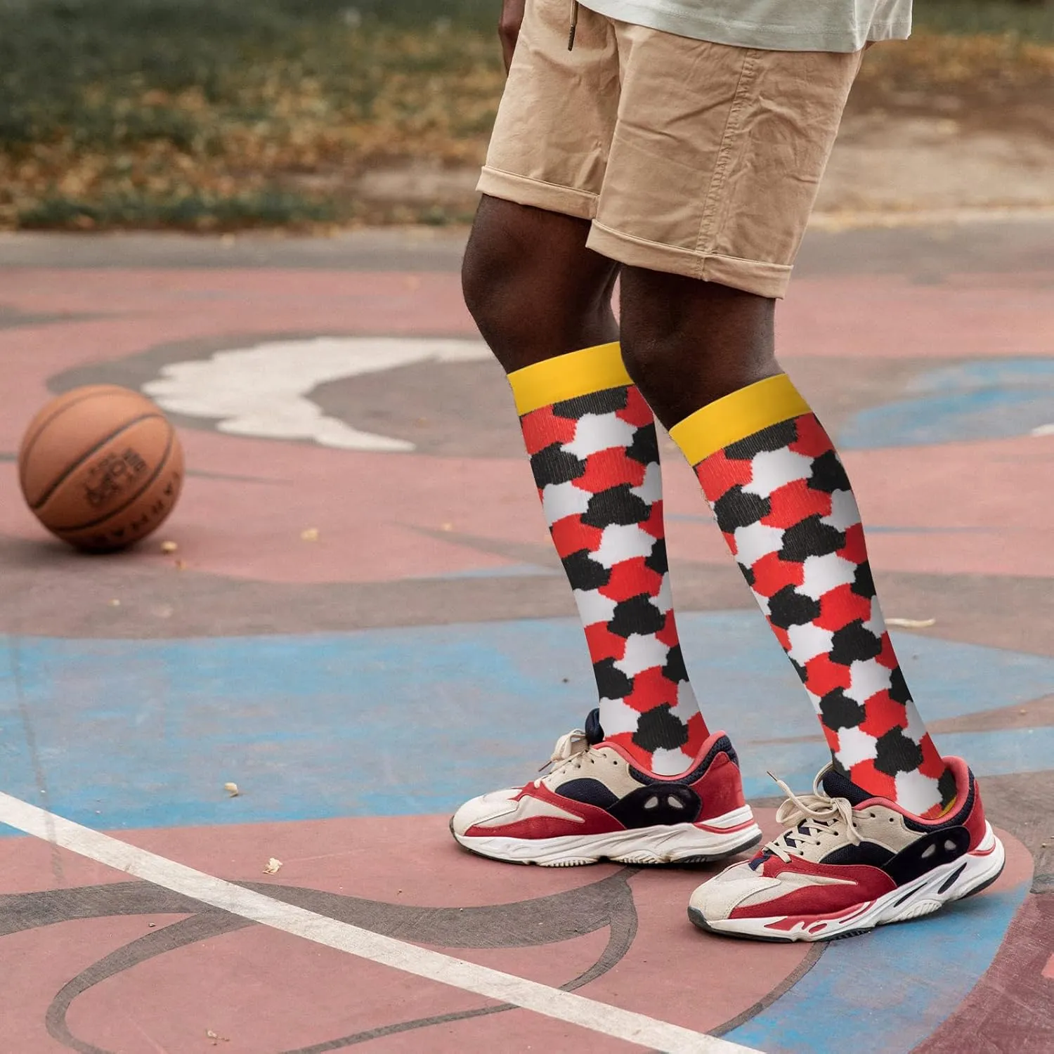 Compression Socks for Women Men Circulation Knee High 8 Pairs for Nurses, Running, Travel, Athletic