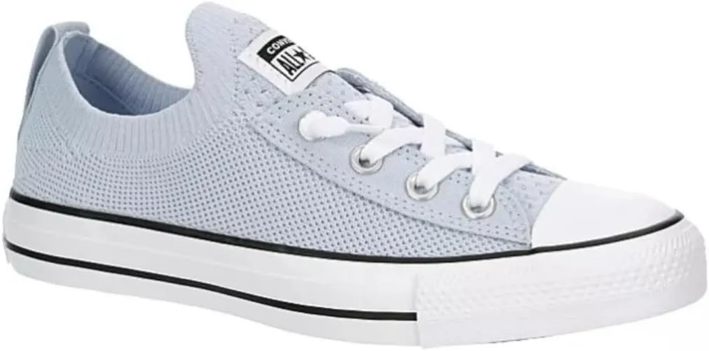 Converse Unisex Chuck Taylor All Star Shoreline Knit Sneaker - Lace up Closure Style - Light Blue White