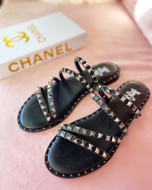 Corkys Beach Please Sandals-Blk