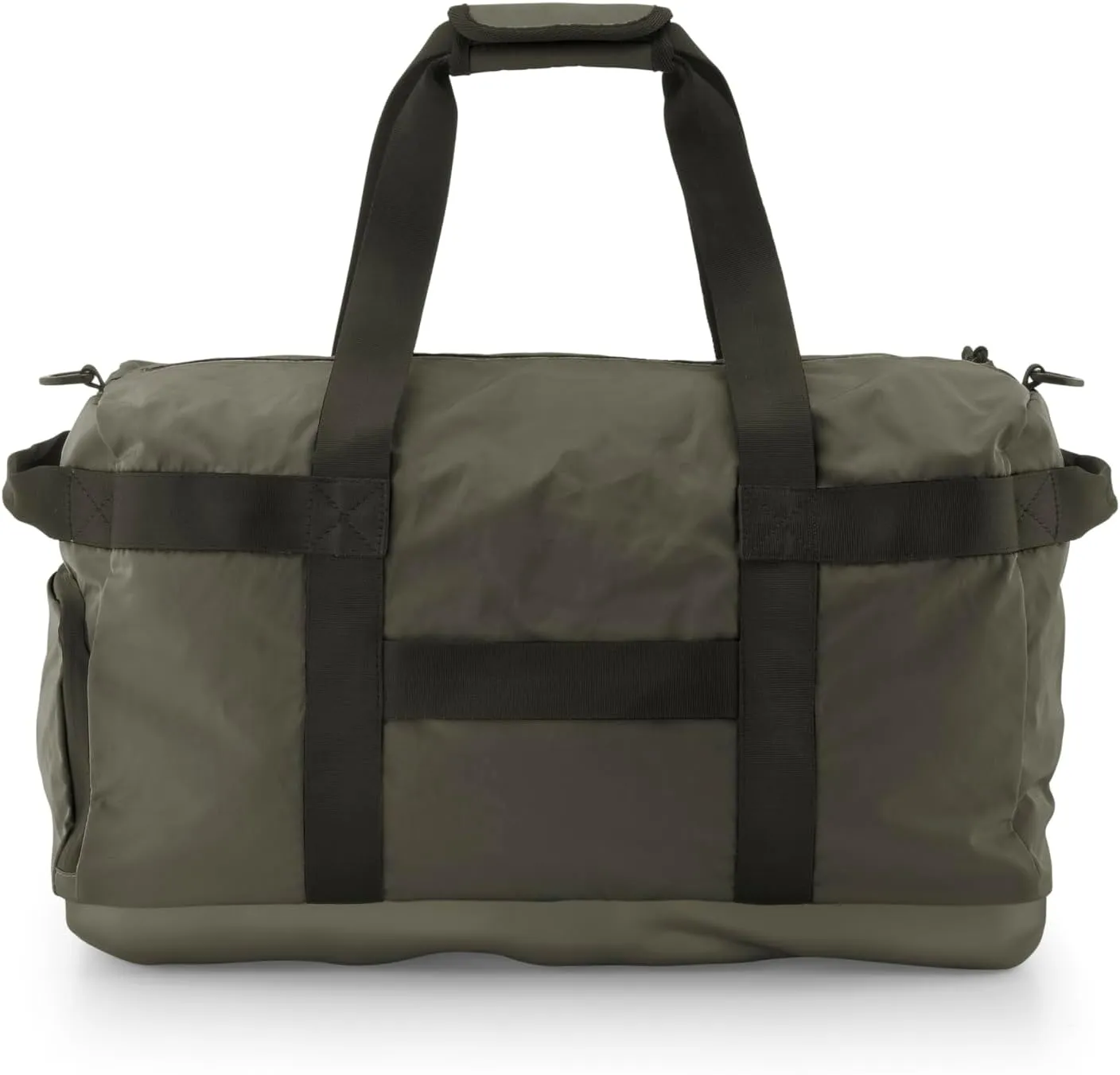 Crash Baggage Hard Weekender Bag – Travel Duffel with Structured Base, Lightweight, Durable & Water Resistant - Weekend Bag & Carry On with Luggage Strap, 34L - Forest Green