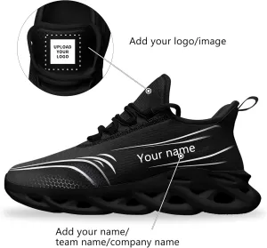 Custom Running Shoes for Men Women with Your Name Light Weight Lace Up Fashion Sneaker Tennis Walking Athletic Sports Shoes