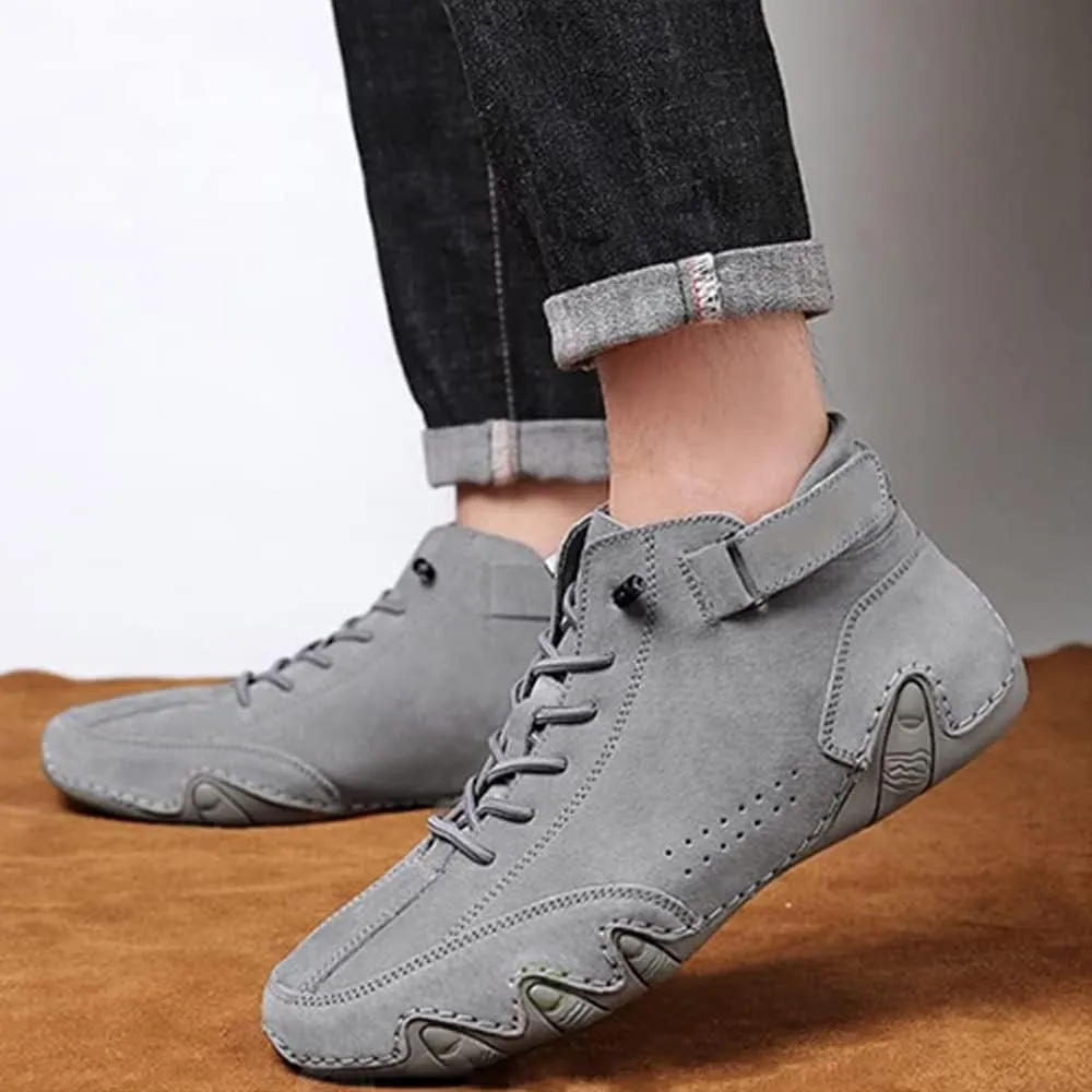 DAGY Chukka Boots Mens, Non-Slip Breathable Men's Suede Leather Casual Sneaker High Boots Men's Casual Sneakers