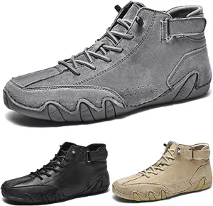 DAGY Chukka Boots Mens, Non-Slip Breathable Men's Suede Leather Casual Sneaker High Boots Men's Casual Sneakers