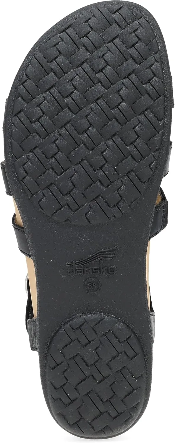 Dansko Janice Fisherman Sandal for Women - Leather Linings and Uppers for All-Day Comfort - Dual-Density EVA Footbed and Lightweight Rubber Outsole for Long-Lasting Wear