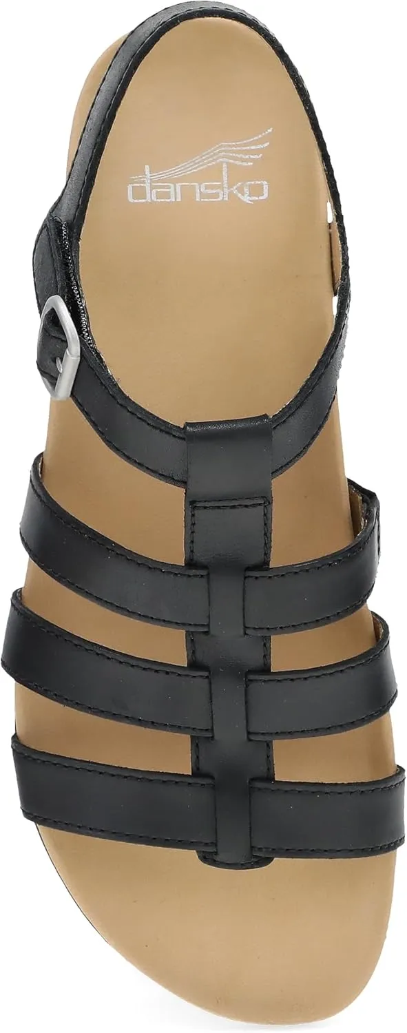 Dansko Janice Fisherman Sandal for Women - Leather Linings and Uppers for All-Day Comfort - Dual-Density EVA Footbed and Lightweight Rubber Outsole for Long-Lasting Wear