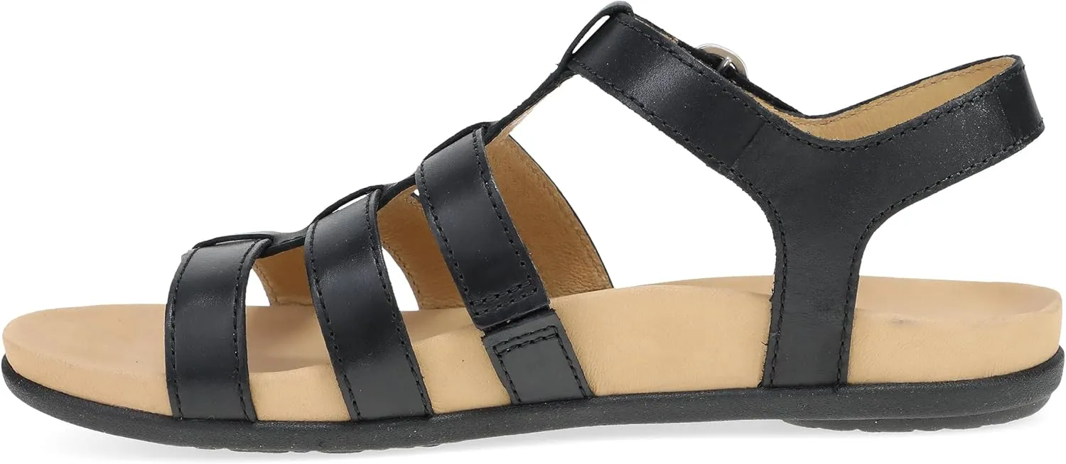 Dansko Janice Fisherman Sandal for Women - Leather Linings and Uppers for All-Day Comfort - Dual-Density EVA Footbed and Lightweight Rubber Outsole for Long-Lasting Wear