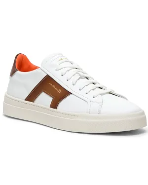 DBS1 Sneaker in White and Light Brown