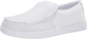 DC mens Villain Casual Slip on Skate Shoe, White, 10.5 US