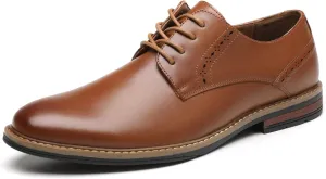 DECARSDZ Mens Classic Oxford Wingtip Modern Formal Lace Up Dress Shoes Wedding Shoe