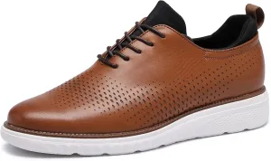 DECARSDZ Men's Fashion Casual Dress Shoe Wingtip Oxfords Shoes