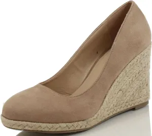 Delicious Womens Parma Round Toe Espadrille Wedge Slip On Sandals