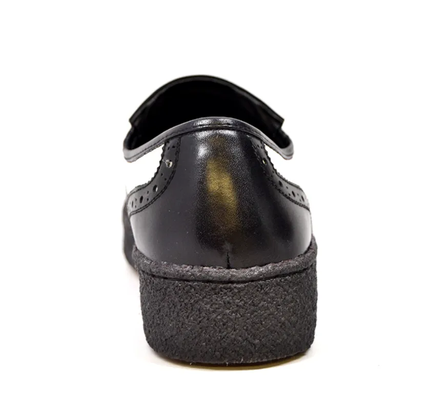 Detroit Black & White Wingtip Tassel