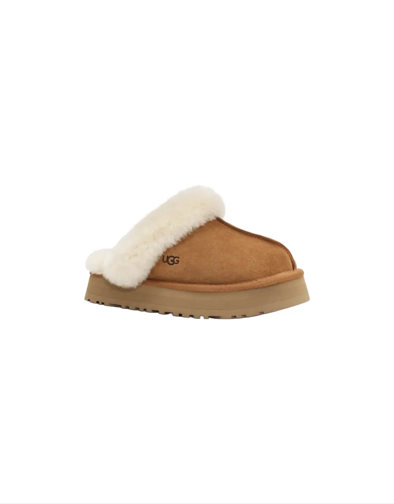 Disquette Slipper in Chestnut
