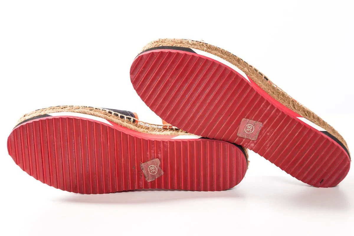 Dolce & Gabbana Multicolored Round Toe Espadrille SZ 38
