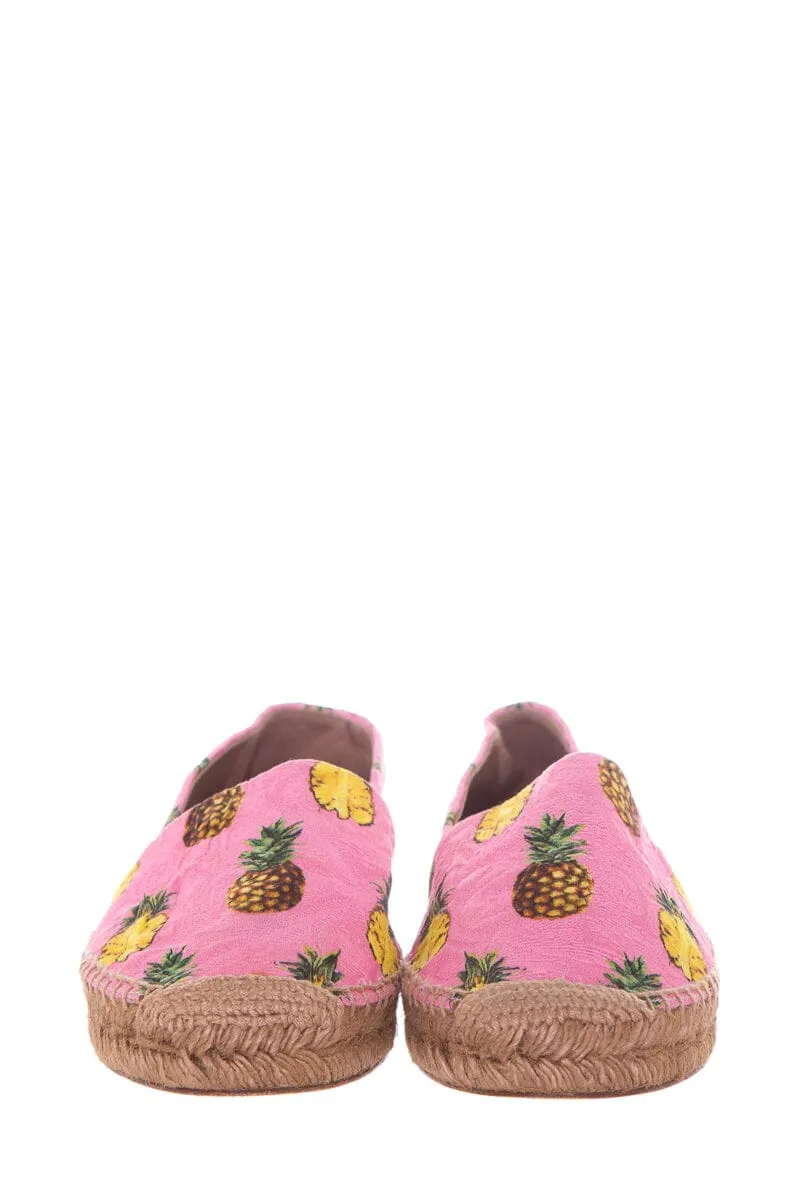 Dolce & Gabbana Pink Pineapple Espadrille SZ 37